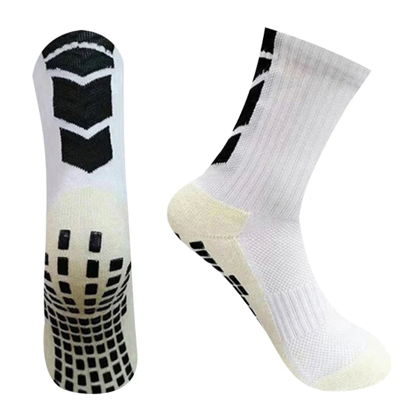 Grip Football Socks Socks Anti-Slip Thickened Breathable Non Skid Sports Soccer Socks Adults Kids Outdoor Cycling Sock