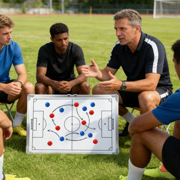 60x40cm Aluminum Football Tactical Board, White Erasable Coach Strategy Analysis Board for Match Training Referee Equipment