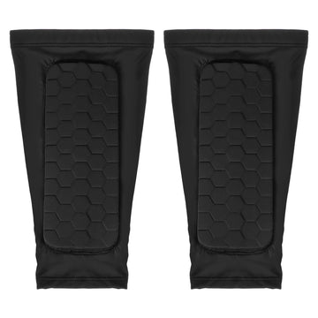 1 Pair (XS-XL) Kids Adult Soccer Shin Guard Shin Pads Children Crashproof Football Calf Protector Leg Sleeves w Hexagonal Pads