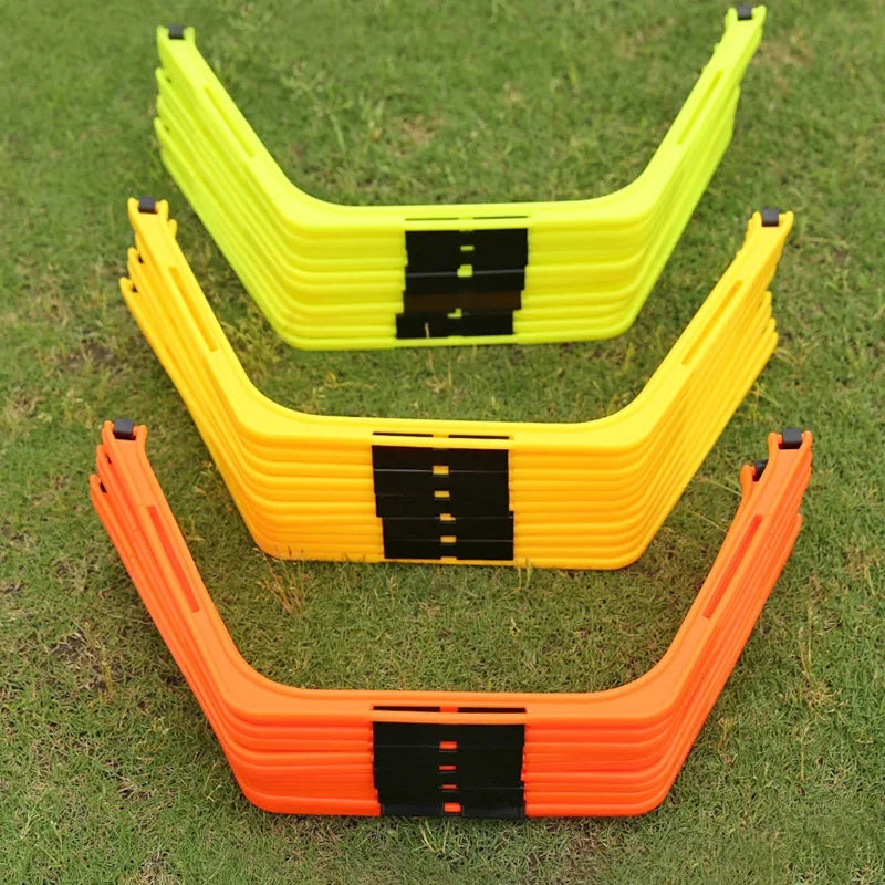 6Pcs Agility Hurdles Set Football Training Rings Soccer Footwork Ring Folded Hexagon Ladder Multi Supplies Hex Hurdle Equipment