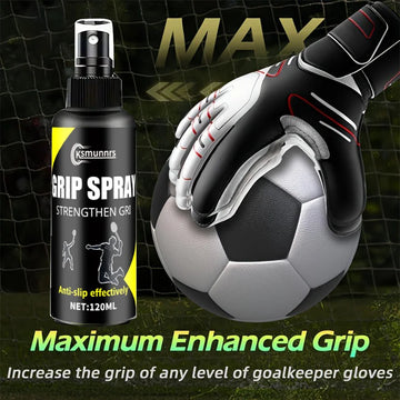 Goalkeeper Grip Enhancer Spray, Glove Friction Enhancer - The Ultimate Solution for Slip Relief on Gloves and Shoes, 120ml (3.38