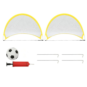 2Pcs Football Goals Portable Lightweight Goal Set for Training and Pickup Games Sports Foldable Pop-Up Dome Shaped Goals