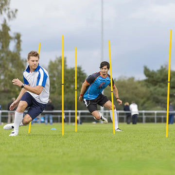 Dribbling Around Poles Training Obstacle, S-Shaped Running Sign Post, Football Auxiliary Training Equipment