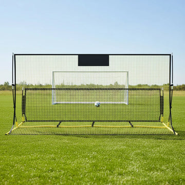 Portable Multi Football Rebounder Net, Improved Solo Football Rebounder Net, Solo Football Kick Trainer for Training Passing