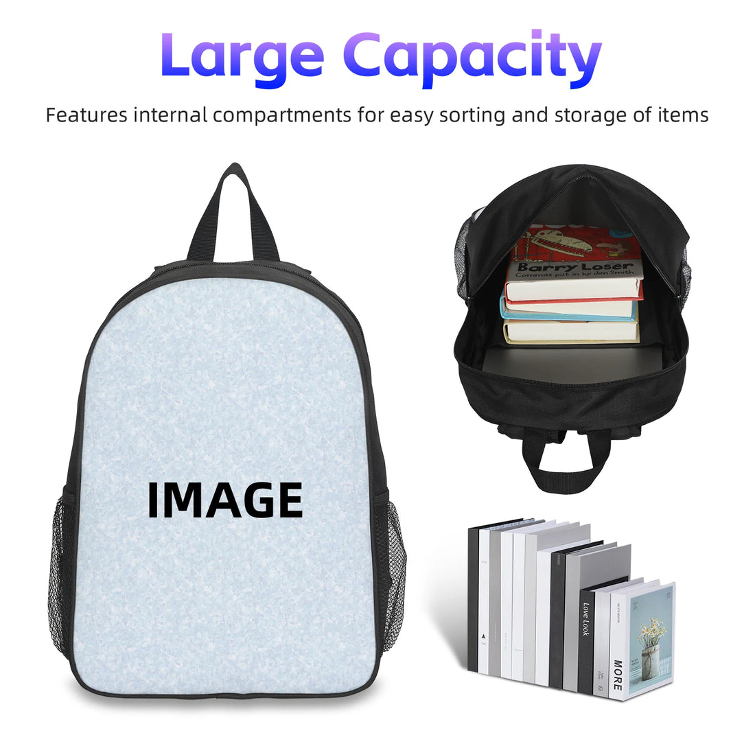 Football Sports Backpack M-Messis School Bag Boys and Girls Sports Rucksack Star Player School Backpack Book Bags for Best Gift