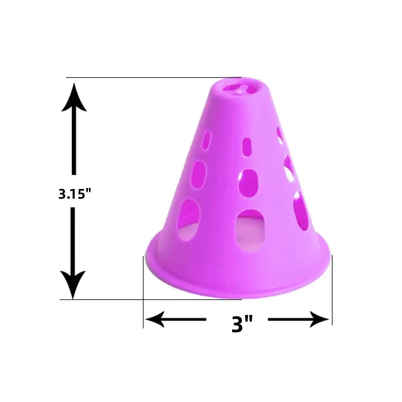 20/40/60 PCS Colorful Windproof Skate Marker Cones Roller Football Marking Cup Soccer Training Equipment