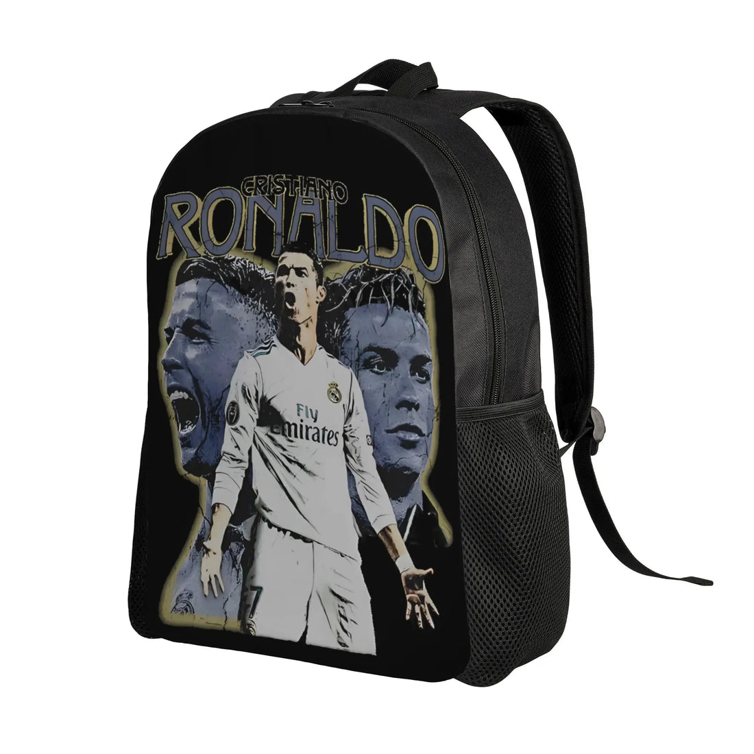 The Legend Backpack for Men Women Cool High School Work Daypack Portugal Footballer Laptop Computer Canvas Bags with Pocket