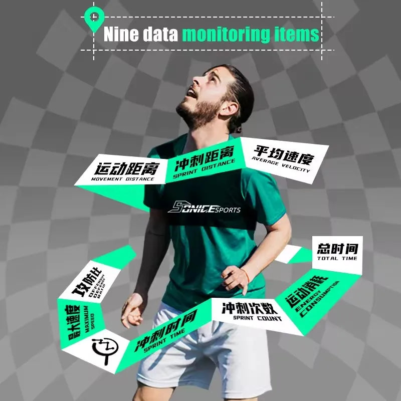 GPS Soccer Training Vest Movement Data Monitoring Performance Tracking