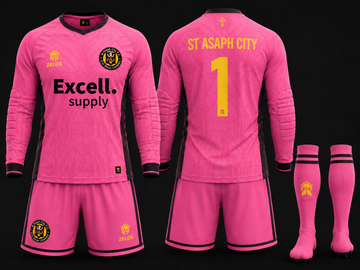 St Asaph City Girls GK kit