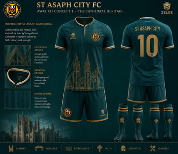 St Asaph City Away Kit