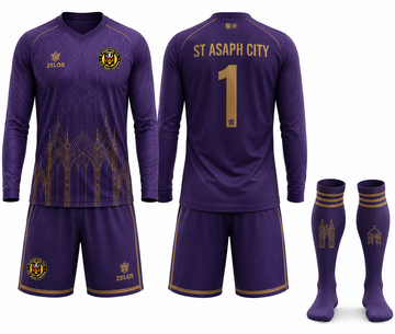 St Asaph City GK Kit Purple