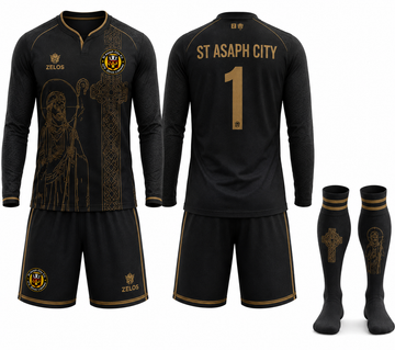 St Asaph City GK Kit Black