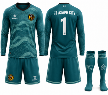 St Asaph City GK Kit Blue